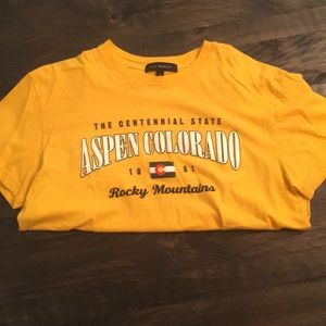 Yellow Aspen Colorado Shirt by LA Hearts Size S